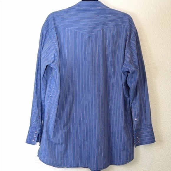 Panhandle Slim Pearl Snap Western Striped Shirt, XXL? - Picture 5 of 7
